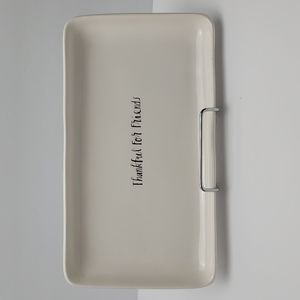 Rae Dunn Artisan Collection "Thankful for Friends" Tray/Dish